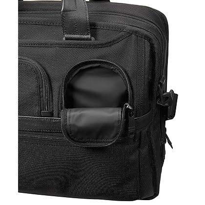 TUMI - Alpha 2 Expandable Organizer Laptop Brief Briefcase - 15 Inch Computer Bag for Men and Women - Black