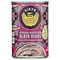 Siete Family Foods Refried Black Beans, 16 OZ