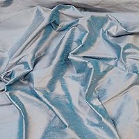 Iridescent Pink Blue Dupioni Silk, 100% Silk Fabric, by The Yard, 44