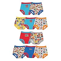 Disney Boys' Pixar Cars Toddler Potty Training Pant and Starter Kit with Stickers & Tracking Chart Sizes 18m, 2t, 3t, 4t