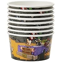 DC Comics Lego Batman Paper Treat/Ice Cream Cups, 280 Ml, Pack of 8