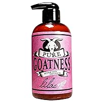 Premium Goat Milk Lotion Natural Skincare Body Hand and Face rejuvenating and cleansing moisturizer (Lilac, 8 oz)