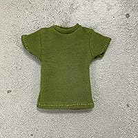 1/12 Scale Miniature Custom Handmade Green T-Shirt for 6 inch Mezco Marvel Legends Slim Body
