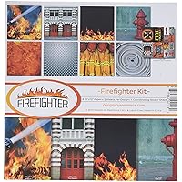 Reminisce FRF-200 Firefighter Scrapbook Collection Kit, 12x12 inches