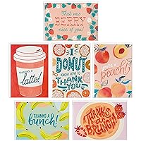 Hallmark Thank You Notes, Food Puns (36 Blank Cards with Envelopes) Donut, Latte, Brunch