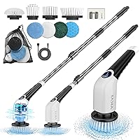 Besswin Electric Spin Scrubber, Cordless Shower Cleaner Brush with Adj