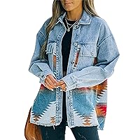 SCUSTY Womens Long Sleeve Flannel with Hood Button Down Plaid Shacket Jacket Hooded Coat