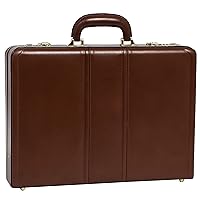 McKleinUSA Leather Expandable McKlein V Series Coughlin Top Suitcase