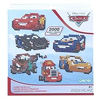 Perler Disney Pixar's Cars Fused Bead Craft Activity Kit, Includes 6 Patterns, Finished Project Sizes Vary, Multicolor 2004 Pieces