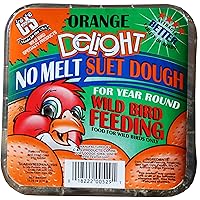 C&S Orange Delight No Melt Suet Dough 11.75 Ounces, 12 Pack