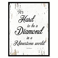 It's Hard to Be A Diamond in A Rhinestone World Handcrafted Canvas Print, 7