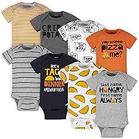 Onesies Brand baby-boys 8-pack Short Sleeve Mix & Match BodysuitsBaby and Toddler T-Shirt Set