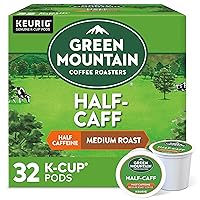 Half Caff, Single-Serve Keurig K-Cup Pods, Medium Roast Coffee Pods, 32 Count