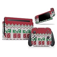 Compatible with Nintendo 2DS XL (2017) - Skin Decal Protective Scratch Resistant Vinyl Wrap Gaming Cover- Knitted Ugly Christmas Sweater V6