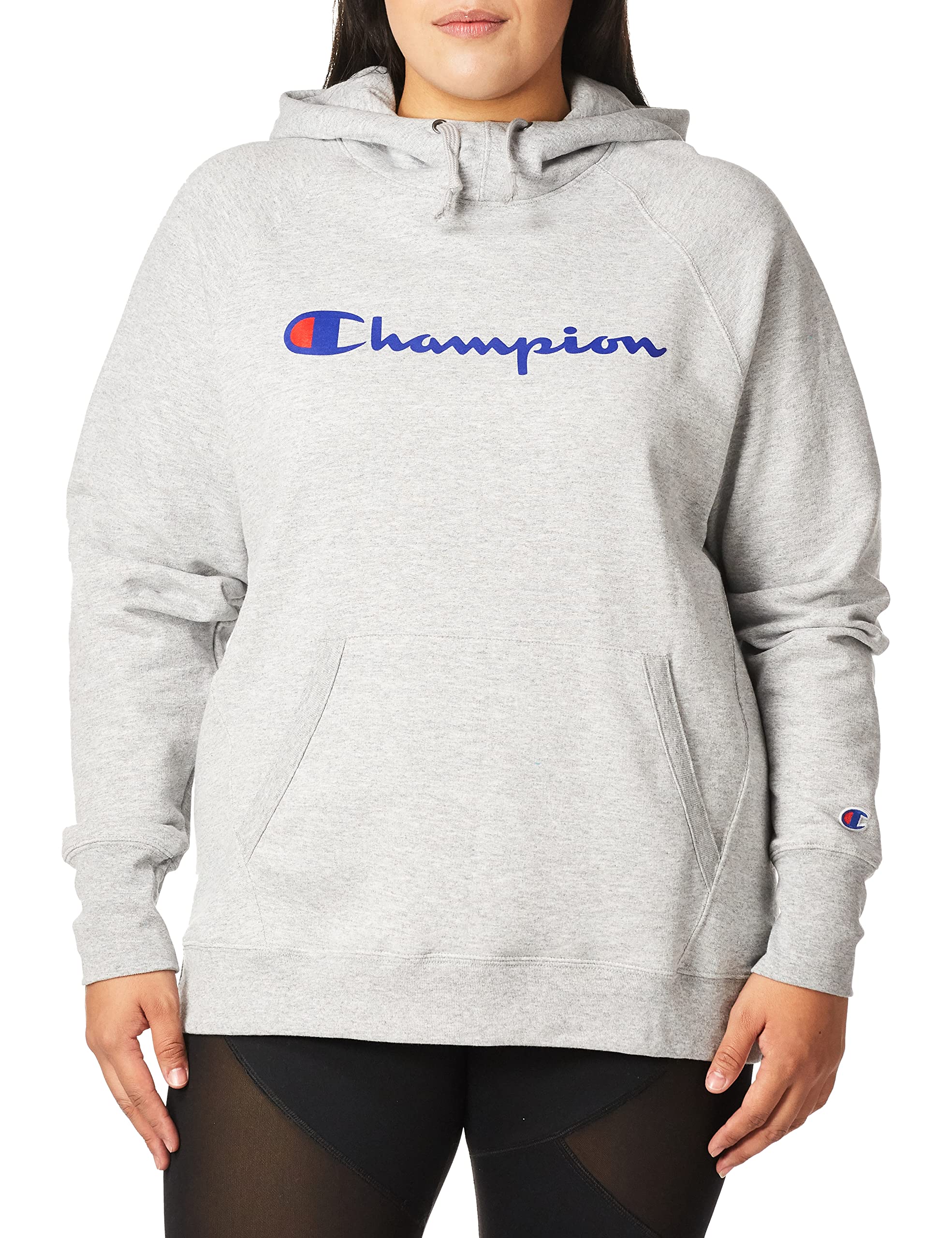 Champion Women's Powerblend Fleece Hoodie, Script Logo