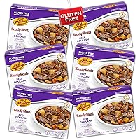 Kosher for Passover Gluten Free Meals, Beef Goulash Stew with Vegetables (6 Pack) MRE Meat Ready to Eat, Prepared Entree Fully Cooked, Shelf Stable Food Microwave Dinner - Traveler Backpacker