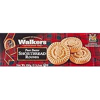 Walkers Pure Butter Shortbread, Rounds, 5.3 oz