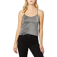 Angie Women's Sheer Sparkle Knit Cami