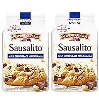 Pepperidge Farm Sausalito Crispy Milk Chocolate Macadamia Nut Cookies, 7.2 OZ Bag (2 Pack SimplyComplete Bundle) for Kid Treats, Family Gatherings