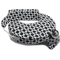 My Brest Friend Original Nursing Pillow Cover - Slipcovers for Baby - Adjustable Fit, Easy Care, Durable - Original Nursing Pillow Not Included, Black and White Marina