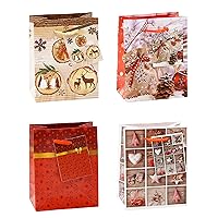 TSI 83029 Gift Bags Christmas No 9, Pack of 12, Size: Small (5,5 x 4 x 2,5 inch)