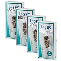 Tea Filter Bags, Disposable Tea Infuser, Number 4-Size, 6 to 12-Cup Capacity, Set of 400