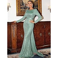 Women's Dresses Glitter Mermaid Prom Dress Dress for Women
