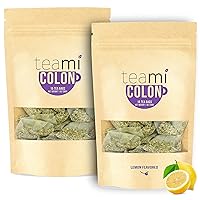 Teami Colon Cleanse Detox Tea Original & Lemon Flavor - Herbal Tea for Cleansing - Reduces Bloating & Supports Digestion - All Natural Nighttime Teatox Bundle - (30 Day Supply) Most Popular Tea