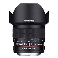 Samyang 10mm F2.8 ED AS NCS CS Ultra Wide Angle Lens for Nikon Digital SLR Cameras with AE Chip for Auto Metering (SY10MAF-N) , Black