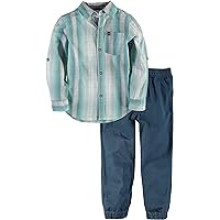 Calvin Klein Baby Boys' Shirt and Jeans Pants Set