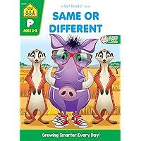 School Zone - Same or Different Workbook - 64 Pages, Ages 3 to 5, Preschool, Kindergarten, Shapes, Colors, Matching, Compare and Contrast, and More (School Zone Get Ready!™ Book Series) School Zone - Same or Different Workbook - 64 Pages, Ages 3 to 5, Preschool, Kindergarten, Shapes, Colors, Matching, Compare and Contrast, and More (School Zone Get Ready!™ Book Series) Paperback