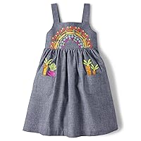 Gymboree Girls' and Toddler Embroidered Sleeveless Skirtall