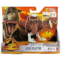 Jurassic World Dominion Extreme Damage Atrociraptor Dinosaur Action Figure Black