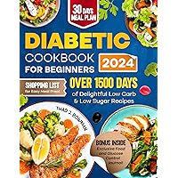 DIABETIC COOKBOOK FOR BEGINNERS 2024: Eating Smart, Living Strong - The Complete Guide to Mastering Diabetes with Delightful Low Carb & Low Sugar Recipes | 30-Day Meal Plan Included DIABETIC COOKBOOK FOR BEGINNERS 2024: Eating Smart, Living Strong - The Complete Guide to Mastering Diabetes with Delightful Low Carb & Low Sugar Recipes | 30-Day Meal Plan Included Kindle Paperback