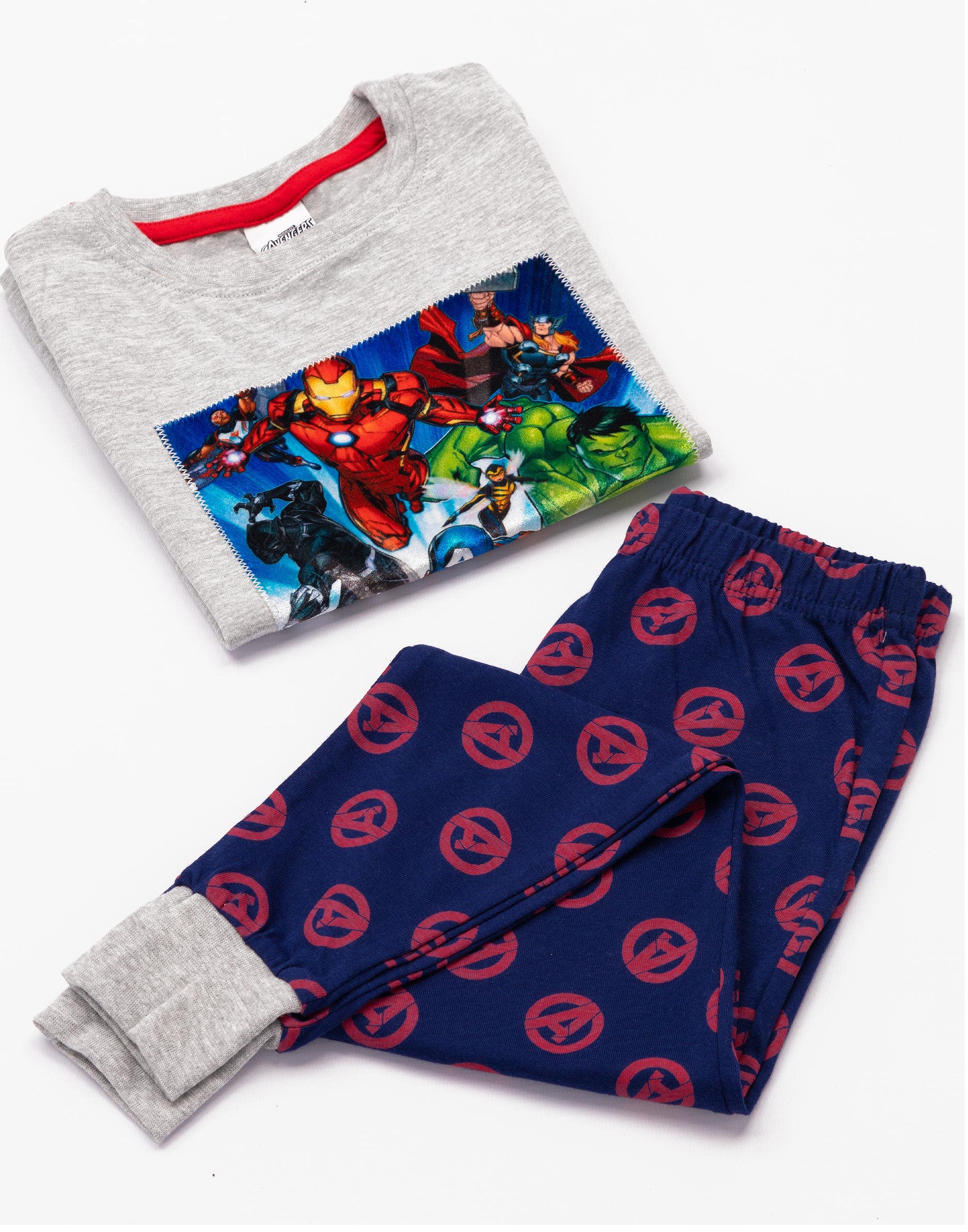 Marvel Avengers Pyjamas Boys Kids Superhero Iron Man T-Shirt Loungepants