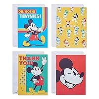 American Greetings Thank You and Blank Cards Bundle with Envelopes, Mickey Mouse (48-Count)
