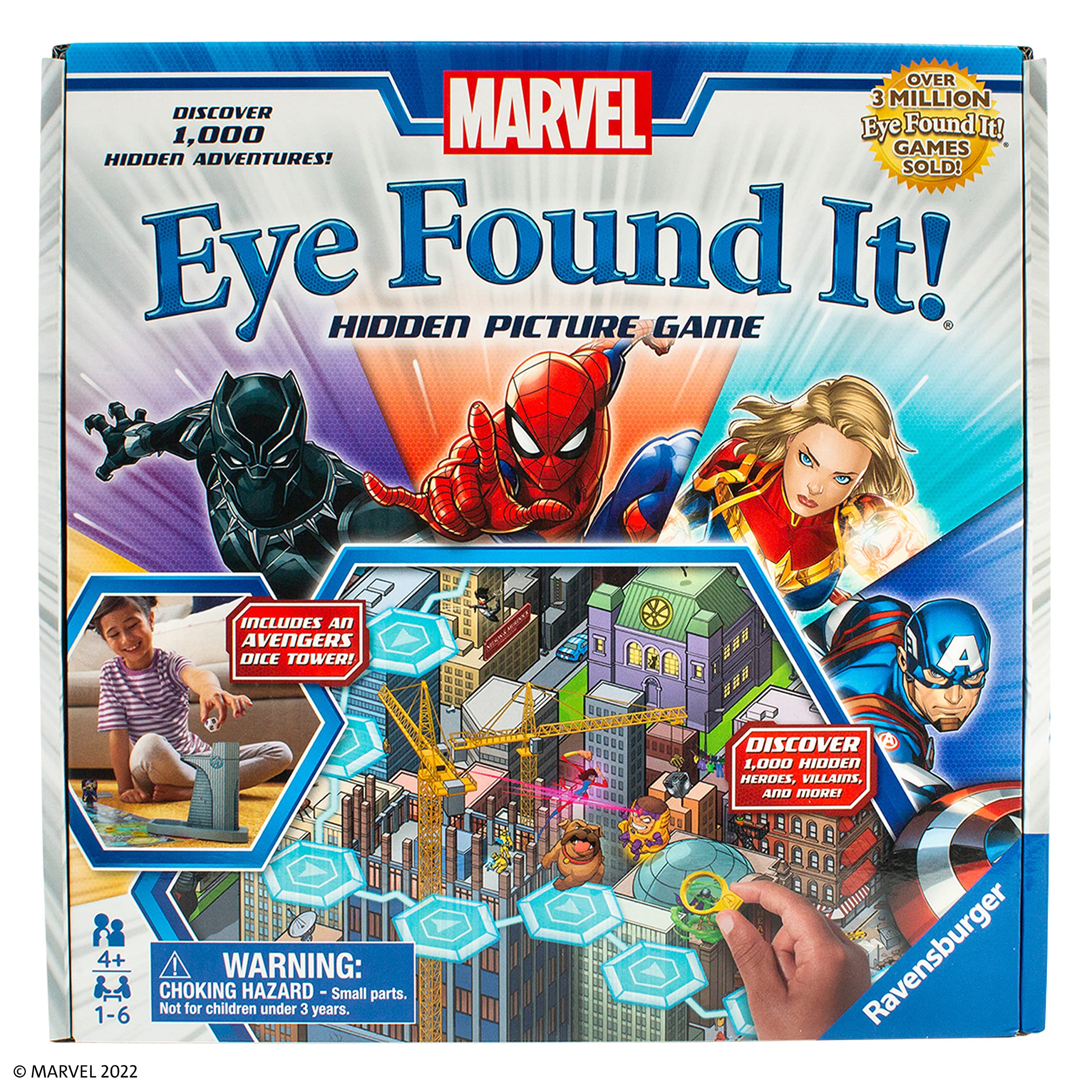 Ravensburger Marvel Eye Found It! Board Game for Boys and Girls Ages 4 and Up - A Fun Family Game