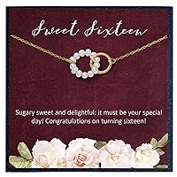 Sweet 16 Gifts for 16th Birthday Gift for Girl, Sweet 16 Necklace, Sweet Sixteen Gifts for Girls Birthday Gifts for 16 Year Old Teen Girl Birthday