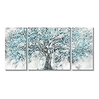 TAR TAR STUDIO Abstract Tree Canvas Wall Art: Maple Blossom Artwork Picture Painting on Canvas for Living Room (Overall 48