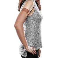 Ease Opaque Lymphedema Firm Arm Sleeve - Large Regular - Sand - 30-40 mmHg