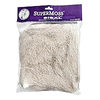 SuperMoss Enchanting Home and Kitchen Décor for Potted Plants Indoor Gardens Crafters Choice for Faux and Live Sisal Moss Perfect for Table Runners and Wall Art Bleached Appx 2oz