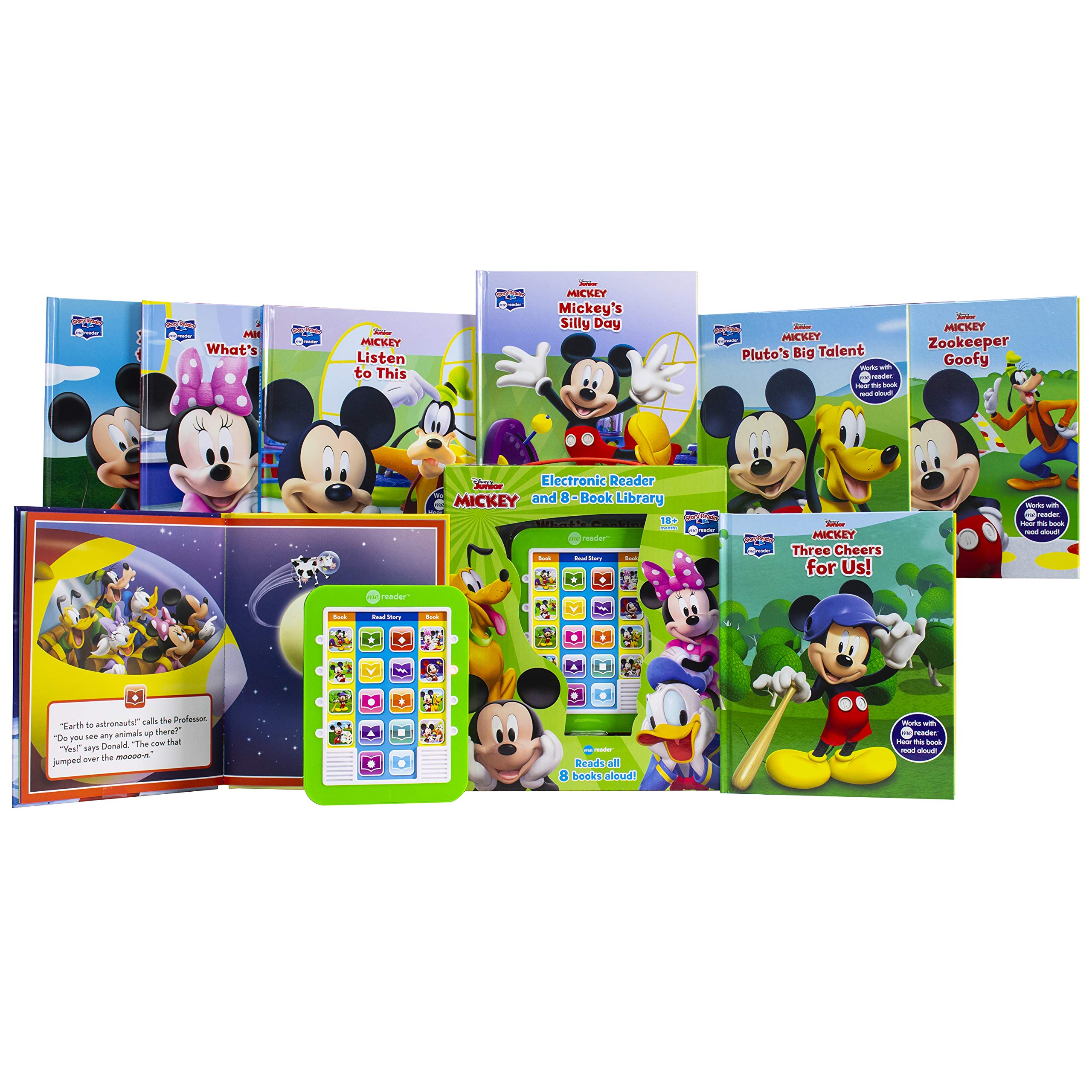 Disney Mickey Mouse - Me Reader Electronic Reader and 8 Sound Book Library - PI Kids