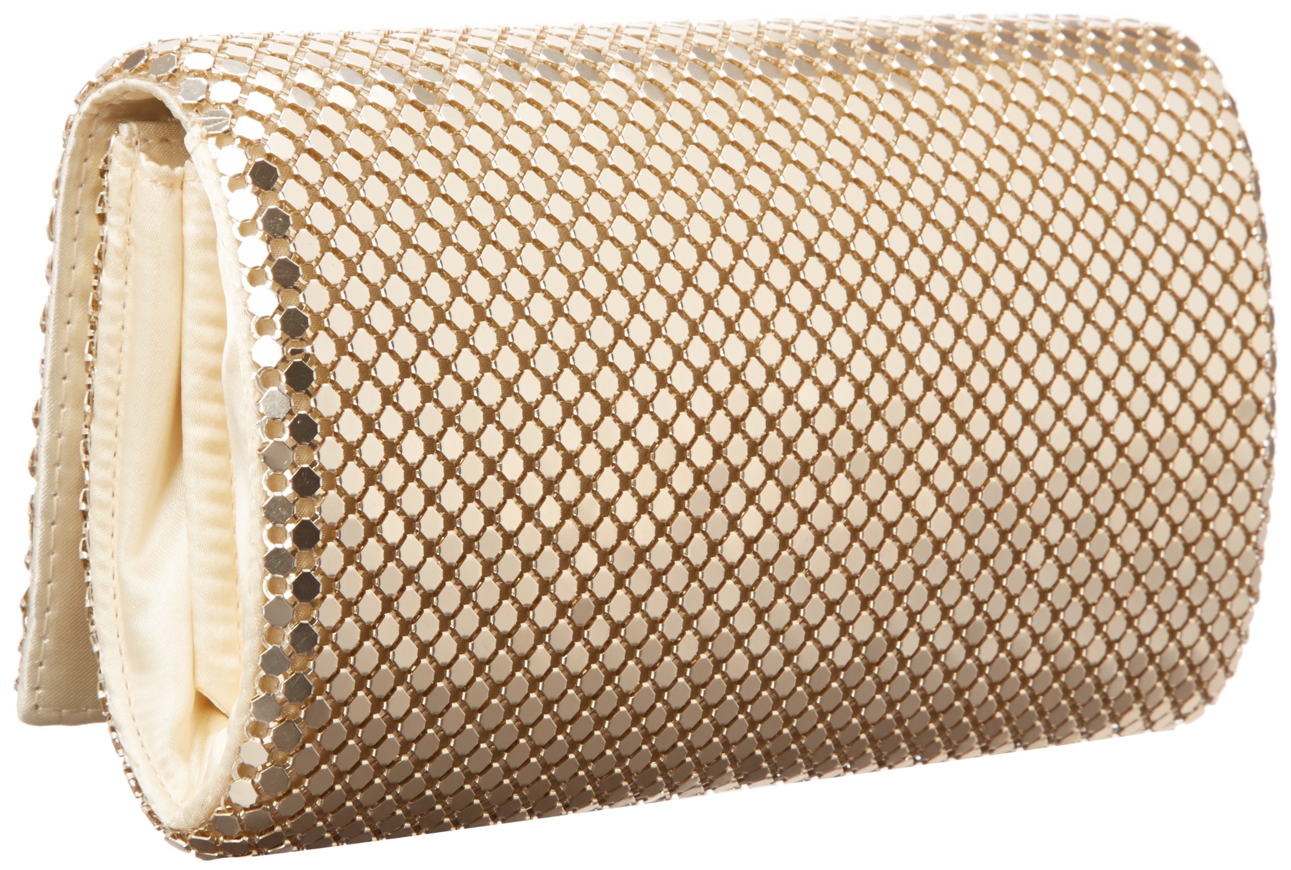 Jessica McClintock Metal Mesh Roll Evening Bag Clutch Purse (4.5