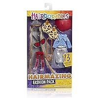 Hairmazing 13-Piece Fashion Outfit Pack for Hairdorables Dolls, Doll Not Included, Kids Toys for Ages 3 Up, Amazon Exclusive by Just Play