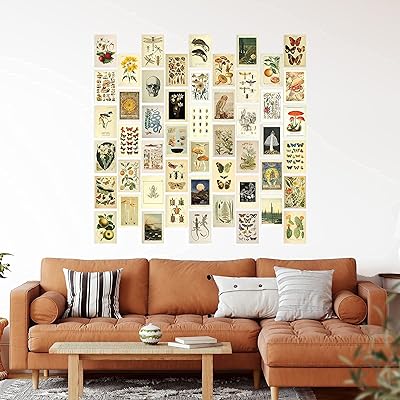 Mua 50 Mini Botanical Cottagecore Collage Art Posters (4? x 6 ...