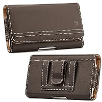 Cell Phone Belt Clip Wallet Purse Holster Fit Motorola Moto G7, G7 Play, G7 Plus, One, One Power, Nokia 9 PureView, 4.2, 2 V, 8.1, 5.1 Plus, 6.1 Plus, 7.1 Plus, 7.1, 3.1 Plus, Brown