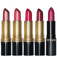 Lipstick Set, Super Lustrous 5 Piece Gift Set, Multi-Finish, Cream Pearl & Matte, Pack of 5