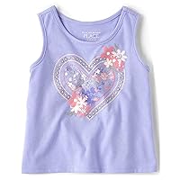 The Children's Place Baby 4 Pack and Toddler Girls Graphic Tank Top