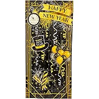 Rubie's New Year's Eve's Party Plastic Selfie Backdrop, 5' x 5'