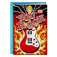 Hallmark Father's Day Card with Music and Lights (You Rock) or Birthday Card for Dad
